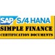 SAP S/4 HANA SIMPLE FINANCE 1610 CERTIFICATION BOOKS